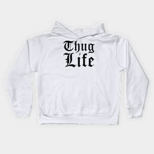 Thug Life Cloister FINAL Smoothed WHITE Print Kids Hoodie